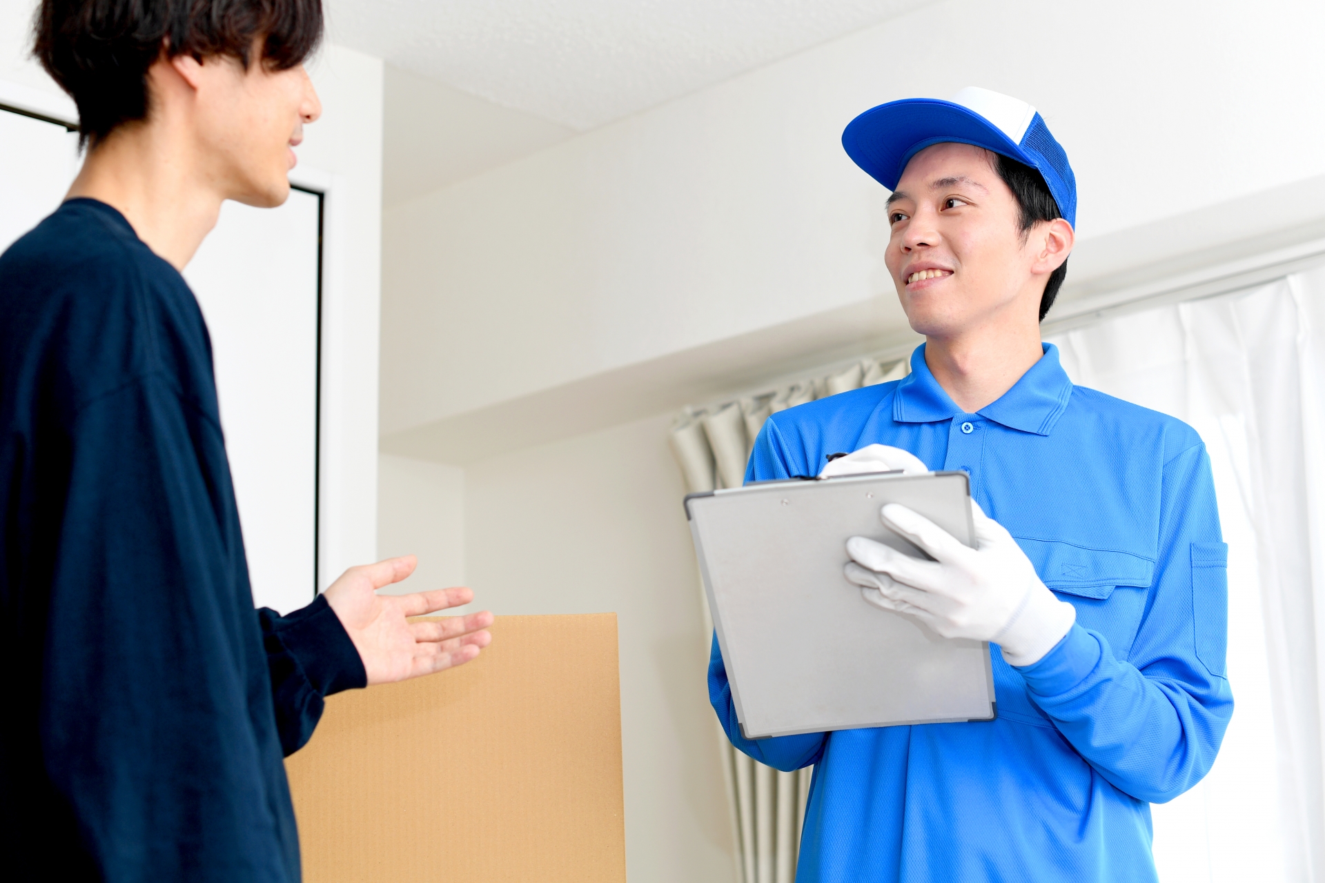 自社スタッフが訪問